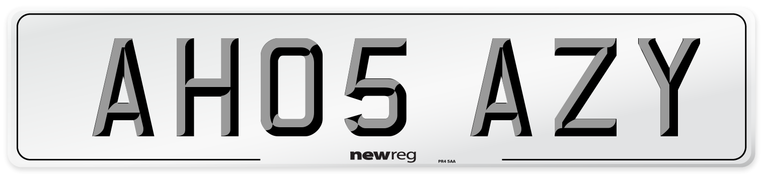 AH05 AZY Number Plate from New Reg